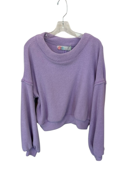 FP Beach Size XS Purple Polyester Knit Top Purple / XS