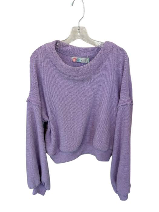 FP Beach Size XS Purple Polyester Knit Top Purple / XS