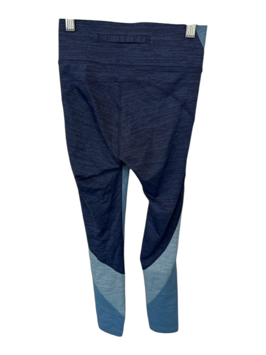 Outdoor Voices Size XS Blue & Navy Heathered Polyester Athletic Leggings Blue & Navy / XS