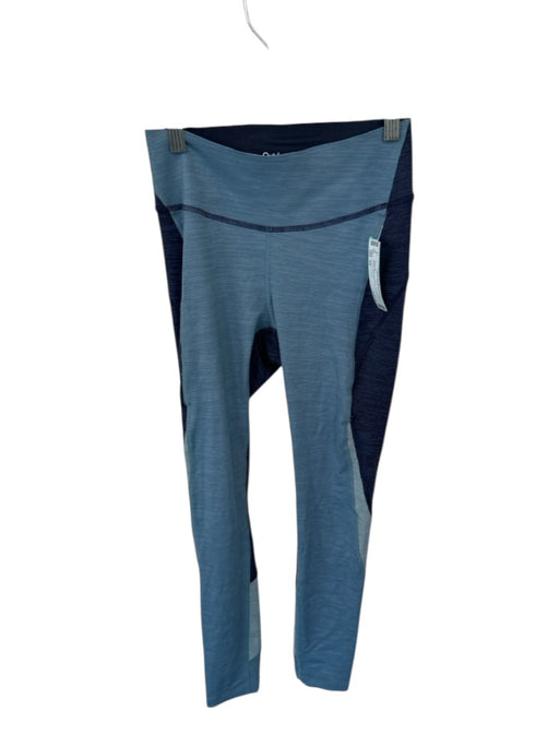 Outdoor Voices Size XS Blue & Navy Heathered Polyester Athletic Leggings Blue & Navy / XS