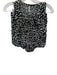 Free People Size 2 Black & White Cotton Polka Dots Button Up Lace Up Short Set Black & White / 2