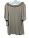 St John Size L Beige Rayon Blend Elastic Neck Knot Detail Top Beige / L