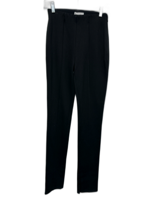 Anine Bing Size XXS Black Rayon Blend Front Seam Split Hem Side Zip Slim Pants Black / XXS