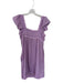 J.Marie Size XS Lavender Tencel Blend Scallop Detail Flutter Cap Sleeve Dress Lavender / XS