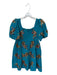 Queen of Sparkles Size XS Teal Cotton Babydoll Sequin Leopard Mini Dress Teal / XS