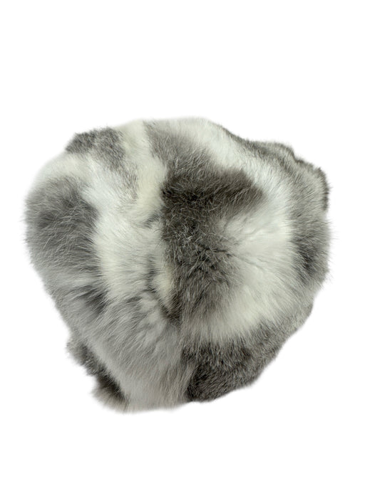 Adrienne Landau White & Gray Rabbit round Hat White & Gray / One Size