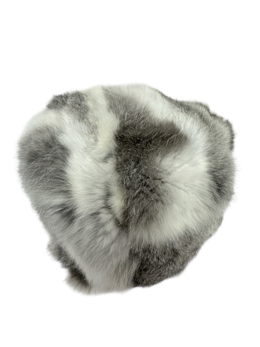 Adrienne Landau White & Gray Rabbit round Hat White & Gray / One Size