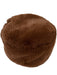 Amato NYC Brown Wool & Cashmere Faux Fur Round Hat Brown / One Size