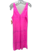 Lilly Pulitzer Size S Neon Pink Linen Sleeveless V Neck Midi Dress Neon Pink / S