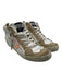 Golden Goose Shoe Size 38 White & Beige Leather Tie Dye Star Mid Top Sneakers White & Beige / 38