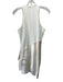 Cinq a Sept Size 4 Cream Polyester Blend Sleeveless Side Gather Mini Dress Cream / 4
