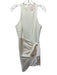 Cinq a Sept Size 4 Cream Polyester Blend Sleeveless Side Gather Mini Dress Cream / 4