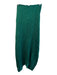 Vince Size Medium Green Polyester Satin Pleated Front Tie Maxi Skirt Green / Medium