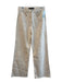 Veronica Beard Size 27 Beige Cotton Button Fly High Rise Relaxed Wide Leg Jeans Beige / 27