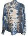 Ann Mashburn Size Medium Blue 100% Cotton Collared Tie Dye Button Down Top Blue / Medium
