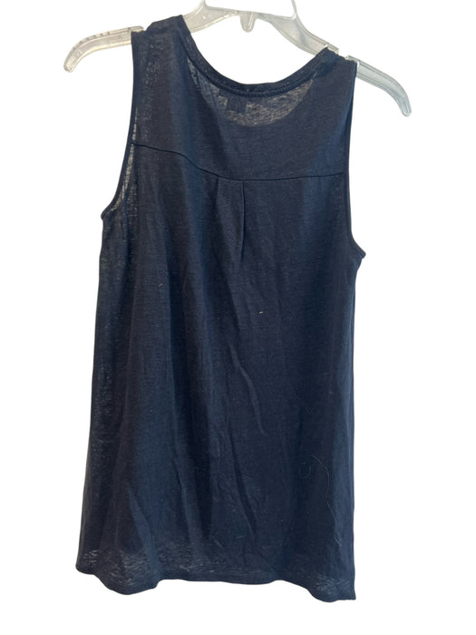 Vince Size Small Black No Fabric Tag Semi Sheer Round Neck Sleeveless Top Black / Small