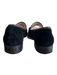 Salvatore Ferragamo Shoe Size 10 Black Leather Suede Square Toe Logo Shoes Black / 10