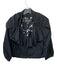 St John Couture Size 4 Black Polyester Gathered Zip Pocket Front Zip Jacket Black / 4
