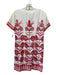 Trina Turk Size 6 Pink, Orange, White Cotton stripe & abstract Sheath Dress Pink, Orange, White / 6