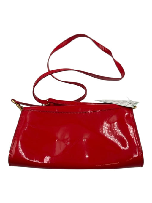 Tory Burch Red Patent Leather Laser Cut Logo Crossbody Bag Red / S