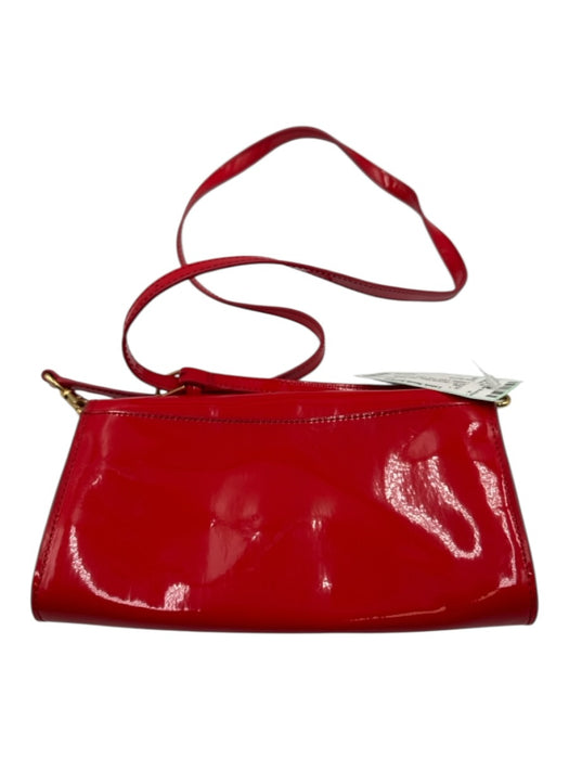 Tory Burch Red Patent Leather Laser Cut Logo Crossbody Bag Red / S