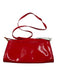 Tory Burch Red Patent Leather Laser Cut Logo Crossbody Bag Red / S