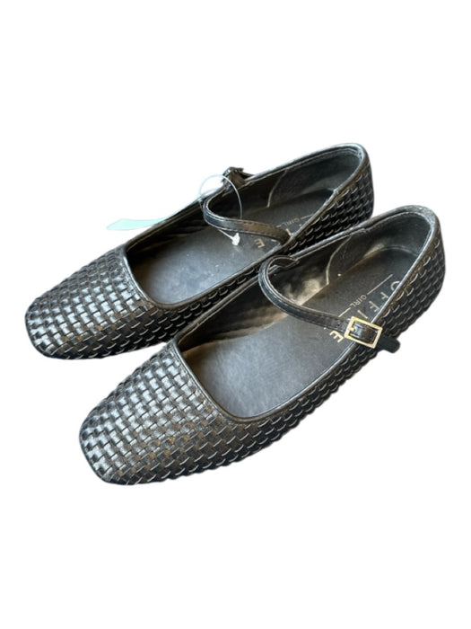 Office Girl Shoe Size 38 Black Weave Mary Jane Shoes Black / 38