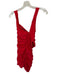 Lovers + Friends Size S Red Ruffle Accent Scrunch Mini Back Zip Dress Red / S