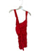 Lovers + Friends Size S Red Ruffle Accent Scrunch Mini Back Zip Dress Red / S
