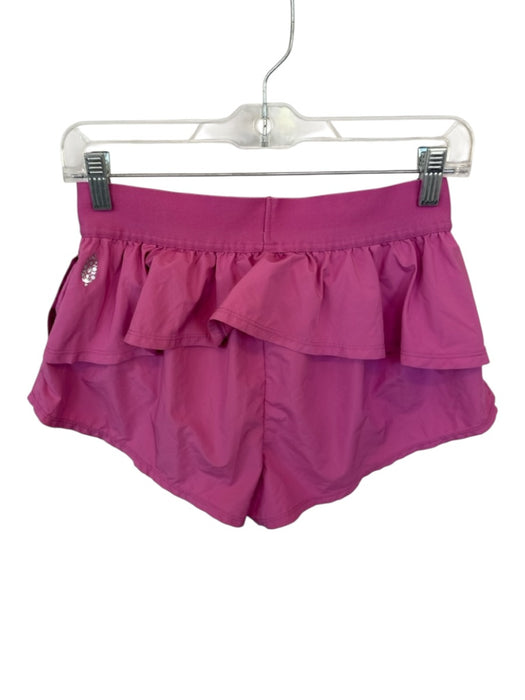 FP Movement Size S Pink Flowy Ruffles Athletic Shorts Pink / S
