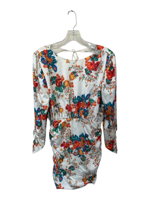 For Love & Lemons Size S Red & Green & White Recycled Polyester Mini Dress Red & Green & White / S