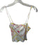 Loveshackfancy Size S Pink & Yellow Viscose & Silk Straight Neck Top Pink & Yellow / S