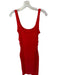 MNG Size S Red Cotton Blend Scrunch Tank Dress Red / S