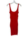 MNG Size S Red Cotton Blend Scrunch Tank Dress Red / S