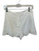 Reformation Size 4 White Cotton Blend Front Zip Back Scrunch Shorts White / 4