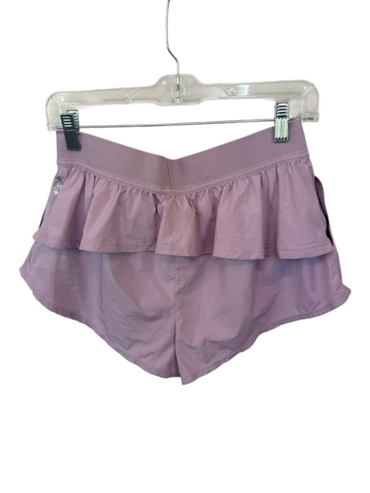 FP Movement Size S Lavender Ruffle Flowy Athletic Shorts Lavender / S