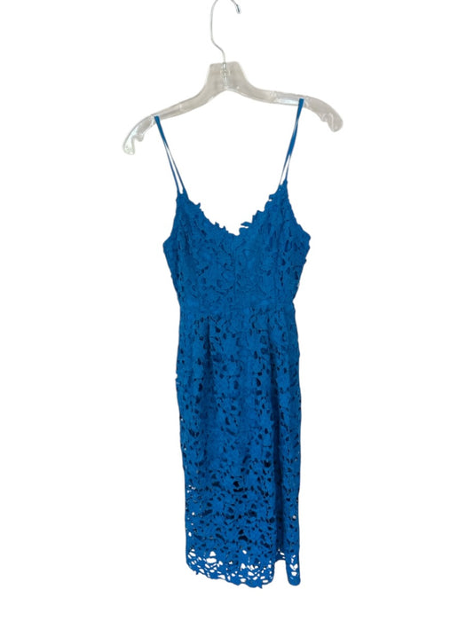 endless rose Size XS Electric Blue Rayon Eyelet Mini Spaghetti Strap Dress Electric Blue / XS