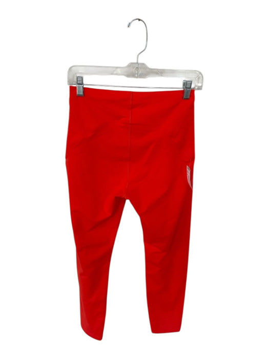Outdoor Voices Size M Coral Red Nylon Stretch Mid Rise Solid Athletic Leggings Coral Red / M