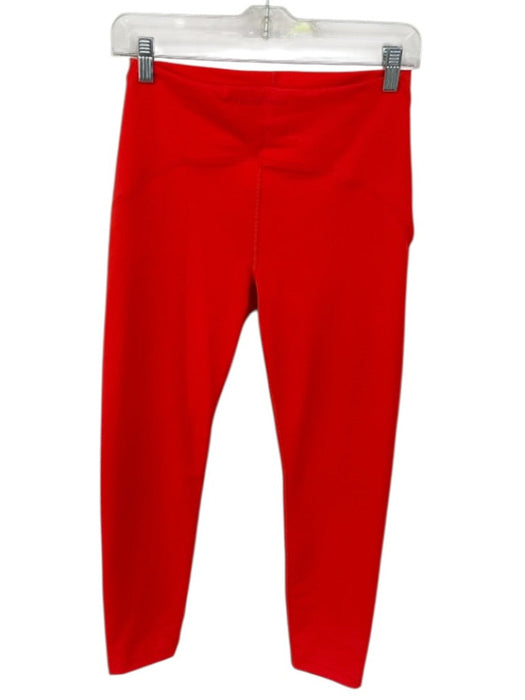 Outdoor Voices Size M Coral Red Nylon Stretch Mid Rise Solid Athletic Leggings Coral Red / M