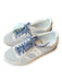 Saucony Shoe Size 7 White & Blue Suede Lace Up Mesh Athletic Sneakers White & Blue / 7