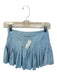 Goldhinge Size Est S Light Blue Pleats Mini Elastic Waist Athletic Skirt Light Blue / Est S