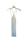 Zara Size M White Polyester Blend Maxi Razor Back Thin Straps Dress White / M
