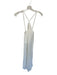 Zara Size M White Polyester Blend Maxi Razor Back Thin Straps Dress White / M