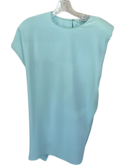 Amanda Uprichard Size S Light Blue Polyester Mini Shoulder Pads Cap Sleeve Dress Light Blue / S