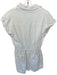 Sadie & Sage Size S Cream Button Up Collar Cap Sleeve Romper Cream / S