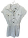 Sadie & Sage Size S Cream Button Up Collar Cap Sleeve Romper Cream / S