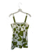 Jessica Howard Size Est S Green & White Straight Neck Back Zip Mini Dress Green & White / Est S