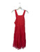 Maeve Size 0 coral Cotton Scallop Detail Eyelet Adjustable Strap Dress coral / 0