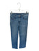 Zara Size Est 4 Med Dark Wash Cotton Blend Straight Leg Raw Hem High Rise Jeans Med Dark Wash / Est 4