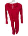FP Movement Size M/L Cherry Red Nylon Blend Legging Square Neck Athletic Jumper Cherry Red / M/L